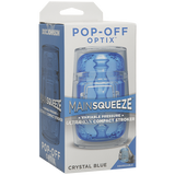 Doc Johnson Main Squeeze Pop Off Optix Crystal Blue Masturbator