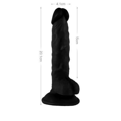 Mr. Rude Realistic Dong 7.9" Black