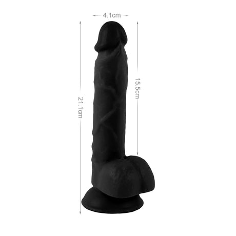 Mr. Rude Realistic Dong 8.3" Black