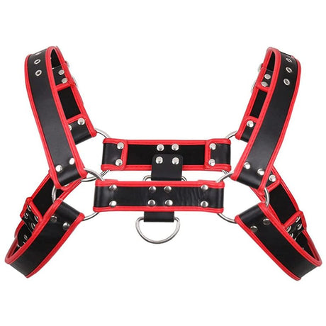 KINKD Adjustable H Harness Black Red