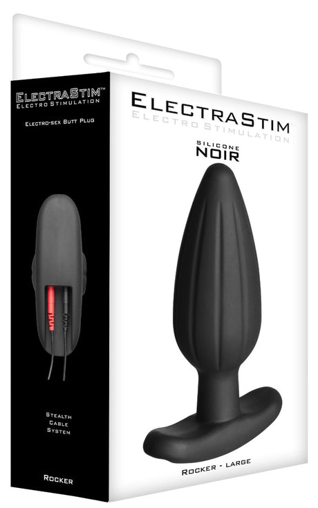 ElectraStim Silicone Noir Rocker Large Butt Plug