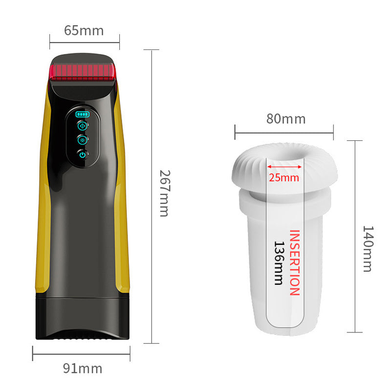 Touch 3D Heating Suction Vibrating Masturbator