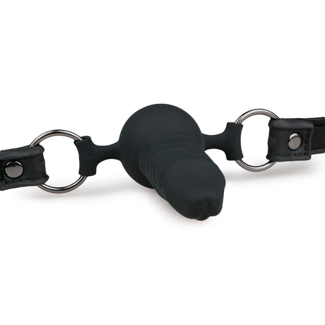 EasyToys Ball Gag with Silicone Dong Black