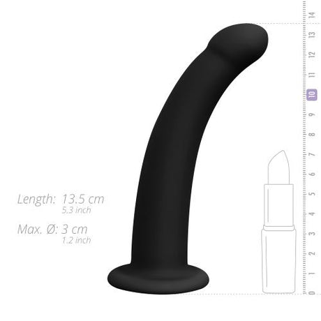 EasyToys Fetish Silicone Strap On Smooth Black 5.3 Inch