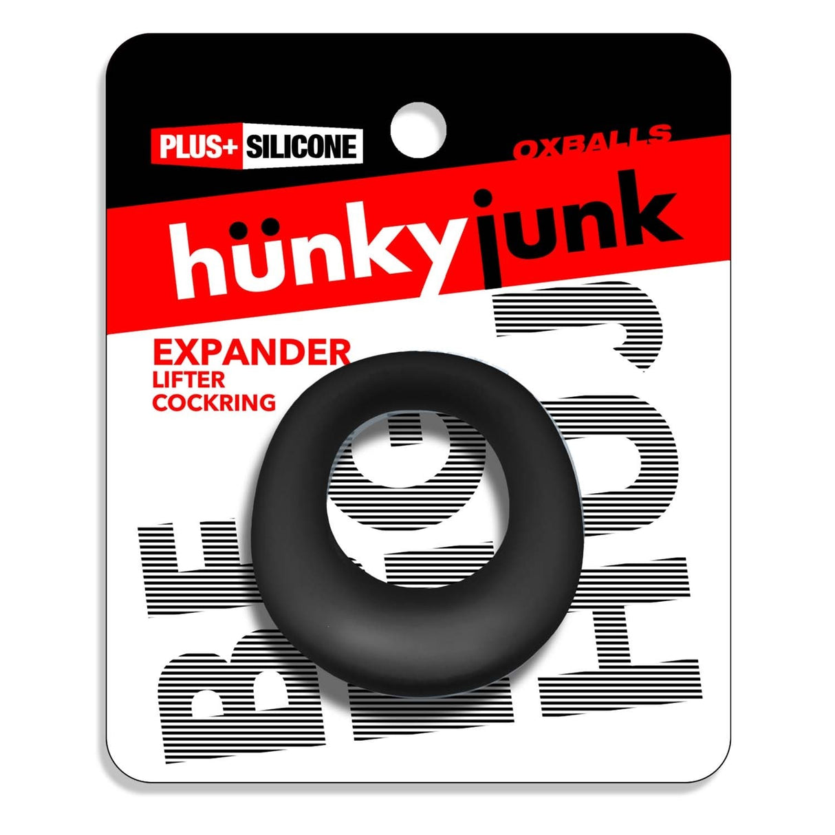 Hunkyjunk Expander Cockring Black Fog