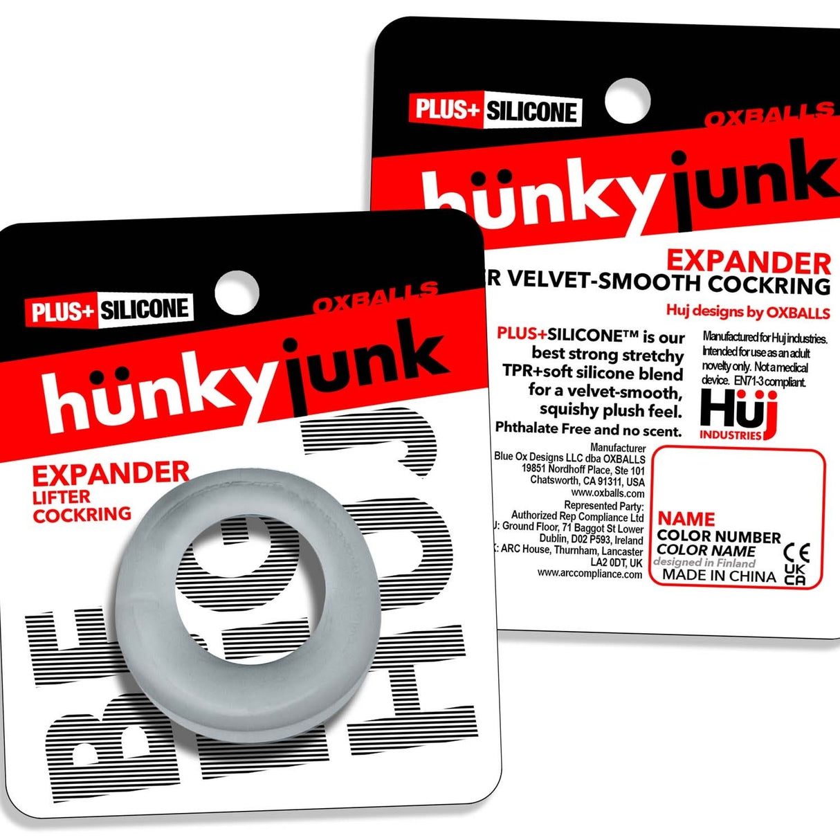 Hunkyjunk Expander Cockring Clear Steam