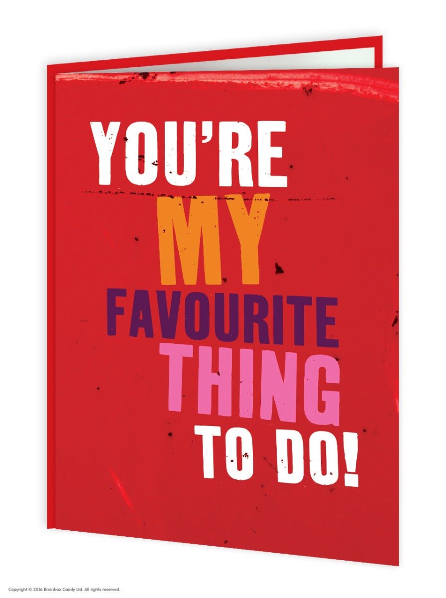 Favourite thing to do (WUV047)
