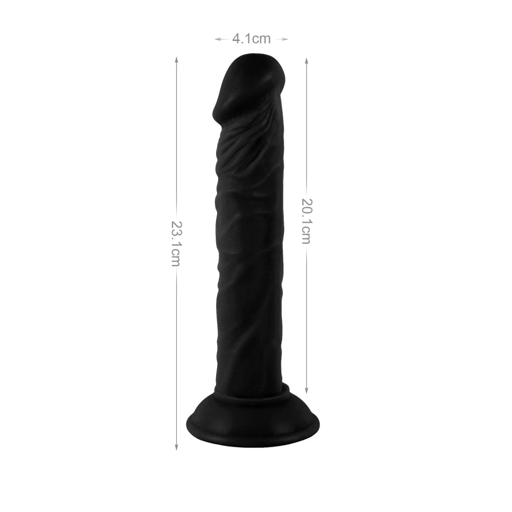 Mr. Rude Realistic Dong 9.1" Black