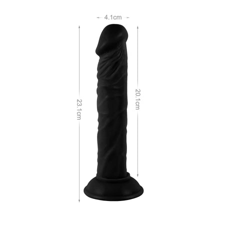 Mr. Rude Realistic Dong 9.1" Black