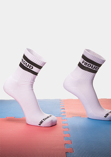 Barcode Berlin Fetish Half Socks Proud White Black