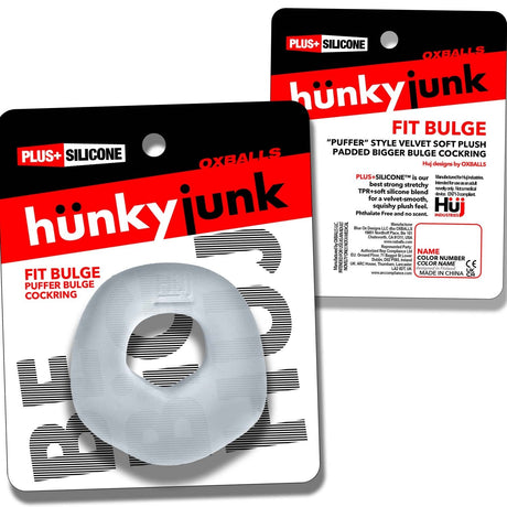 Hunkyjunk Fit Bulge Cockring Clear Steam