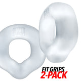 Hunkyjunk Fit Grips 2 Pack Cockrings Clear
