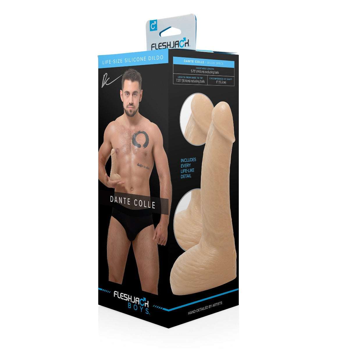 Fleshjack Boys Dante Cole 7.25 Inch Dildo