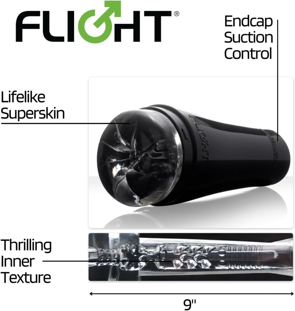 Fleshlight Flight Pilot Masturbator Black