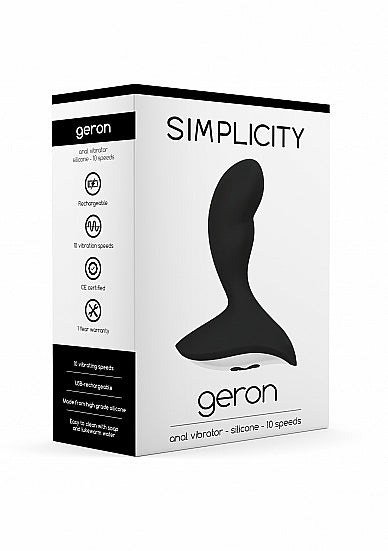 Geron Anal Prostate Massager Vibrator Silicone 10 Speed