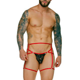 Gigo FM Garter Jockstrap Black Red