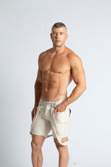 Gigo Brace Shorts Beige