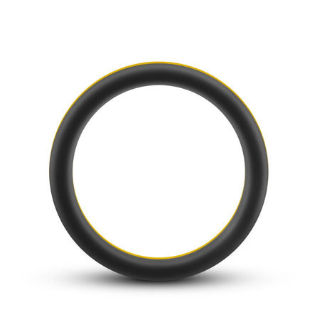 Performance Silicone Go Pro Cock Ring Black Yellow