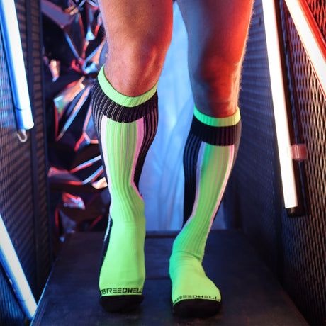 Breedwell Heatwave Socks Neon Green