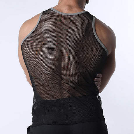 Cellblock 13 Chain Reaction Mesh Tank Top Grey