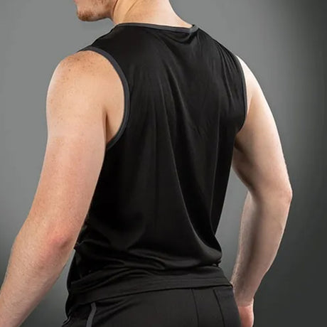 Mr S Leather Baller Tank Top Grey