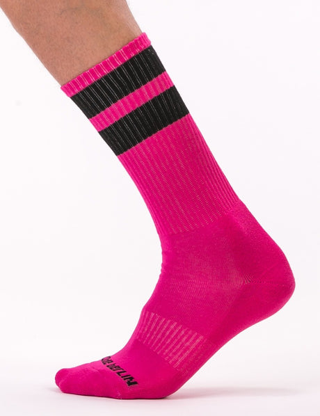 Barcode Berlin Gym Socks Pink Black