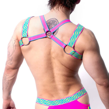 AssTricks Prismatica Harness Pink Yellow Aqua