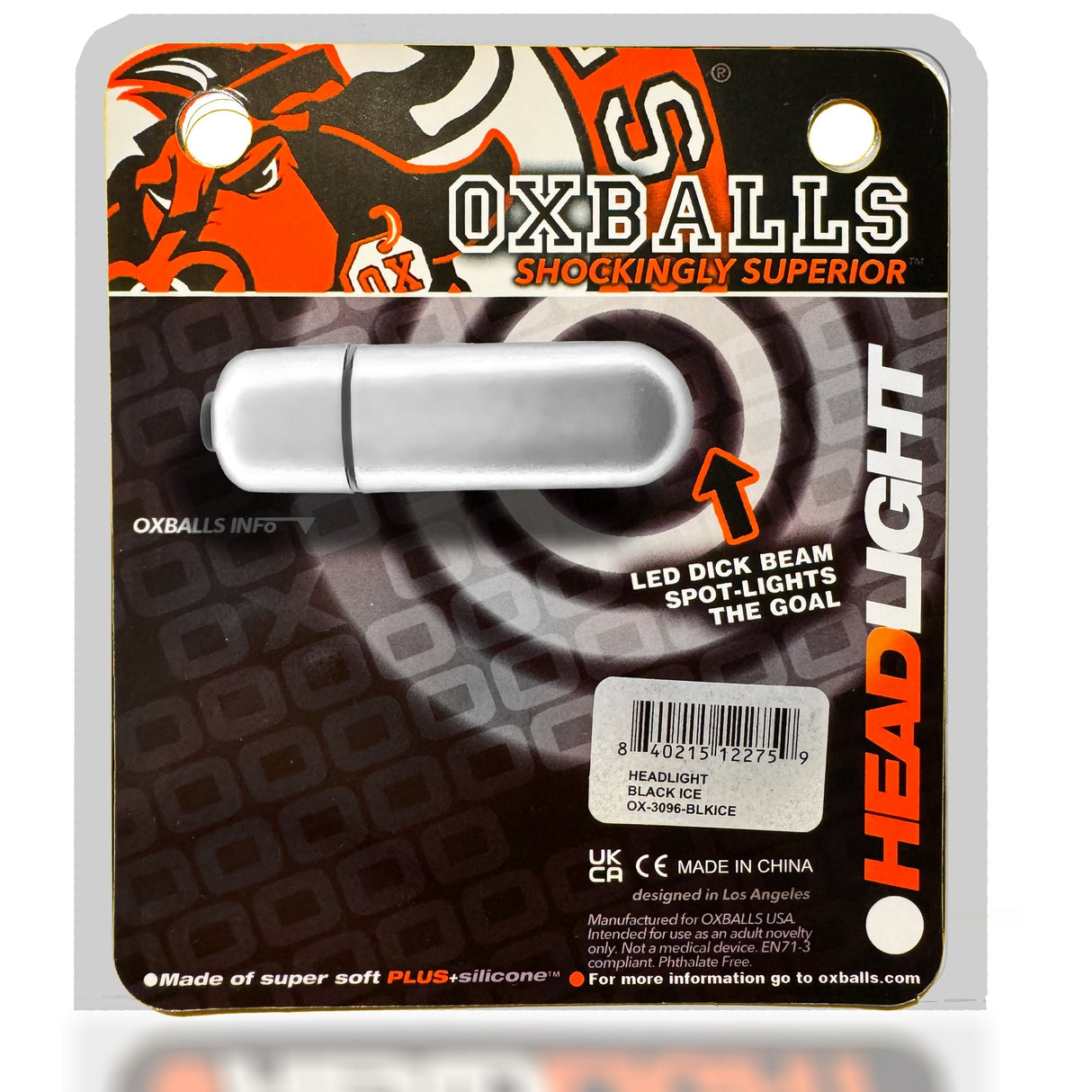 Oxballs Headlight LED Shaft Holder Clear Ice