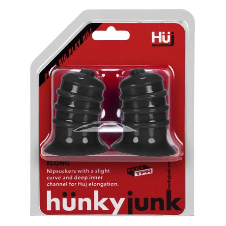 Hunkyjunk ELONG Nipple Suckers Black