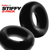 Hunkyjunk STIFFY Cock Rings 2 Pack Tar Ice