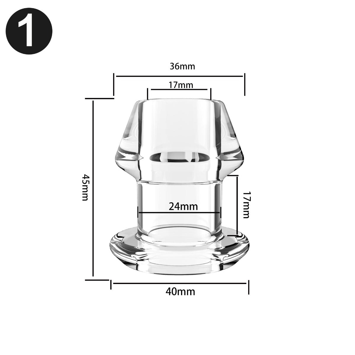 ruff GEAR Open Up Tunnel Plug Small Clear