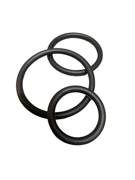 ruff GEAR Silicone Cock Ring 3 Pack Black