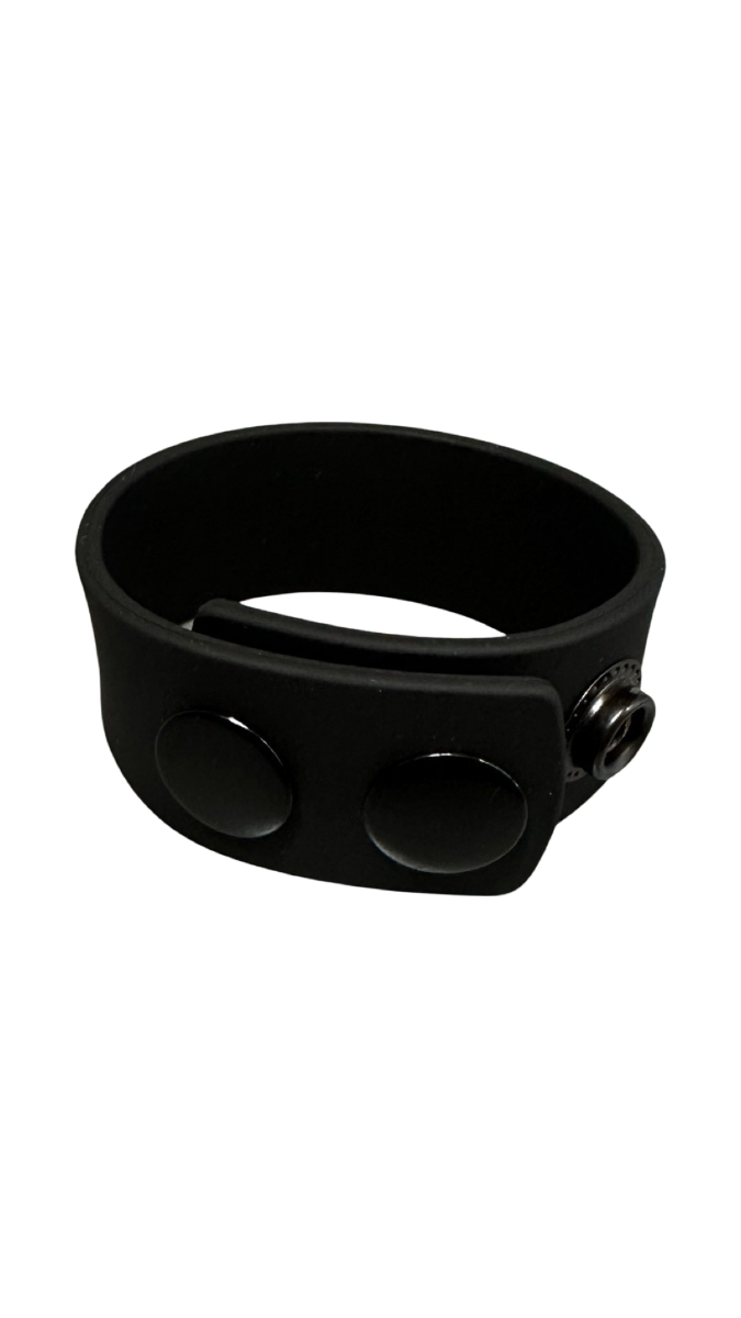 ruff GEAR Silicone Snap Cock Ring Black