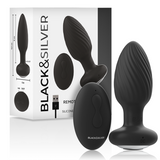 Black & Silver Wells Remote Controlled Butt Plug