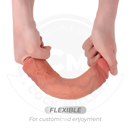 Cock Miller Hyper Realistic Vibrating Dildo 8.5 Inch Light