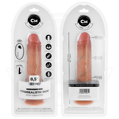 Cock Miller Hyper Realistic Vibrating Dildo 8.5 Inch Light
