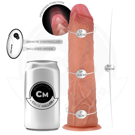 Cock Miller Hyper Realistic Thrusting Dildo 8.5 Inch Light