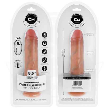 Cock Miller Hyper Realistic Thrusting Dildo 8.5 Inch Light