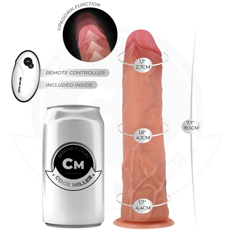 Cock Miller Hyper Realistic Thrusting Dildo 7.5 Inch Light