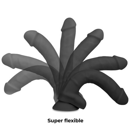 Cock Miller Realistic Silicone Flexible Dildo 9.5 Inch Black