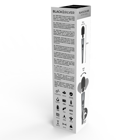 Black & Silver Dexter Massage Wand