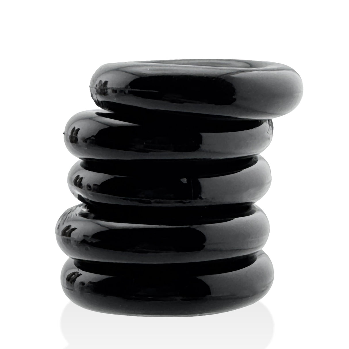 Hunkyjunk Jacker 5 Stack Cockrings Black