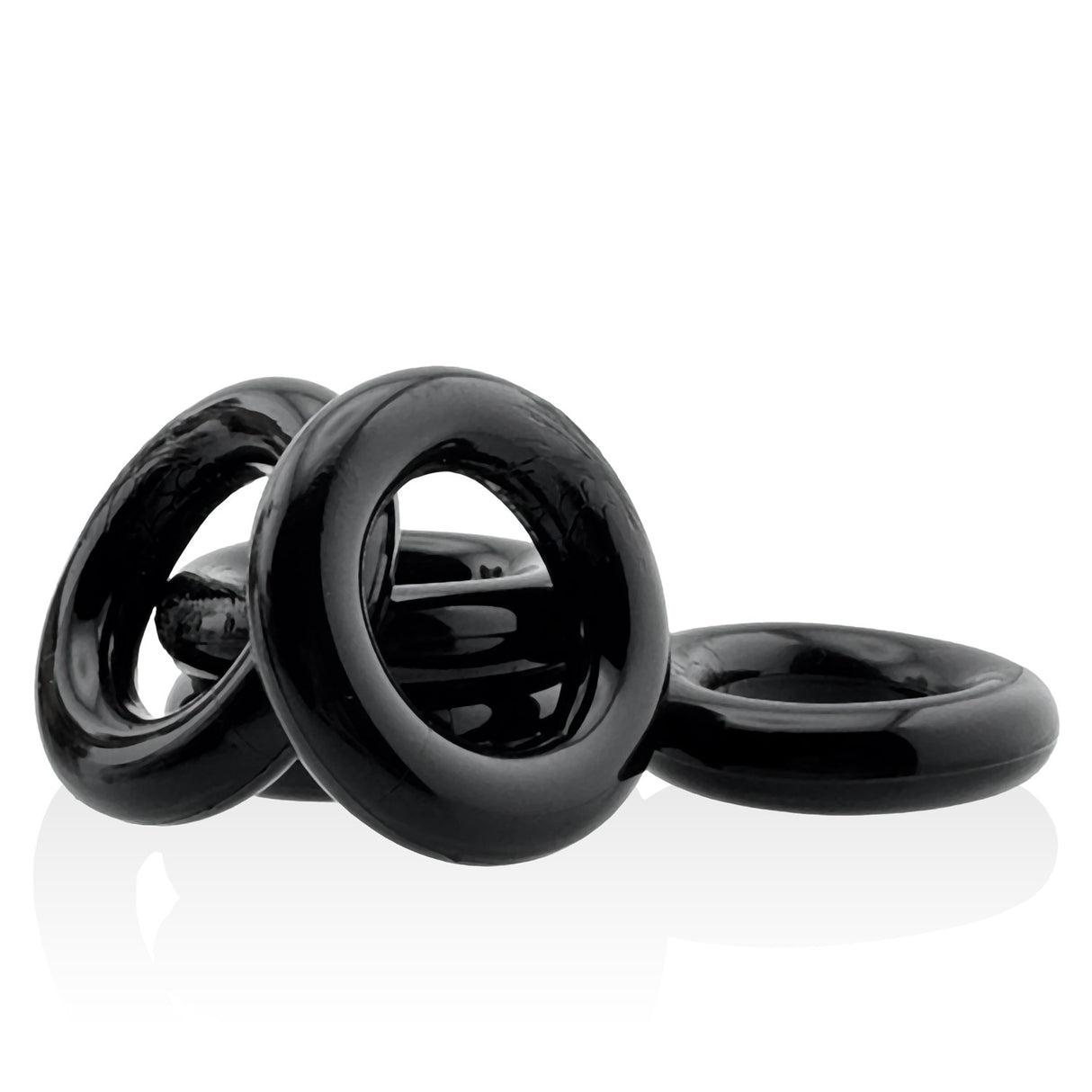 Hunkyjunk Jacker 5 Stack Cockrings Black
