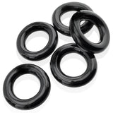 Hunkyjunk Jacker 5 Stack Cockrings Black