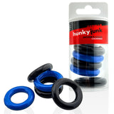 Hunkyjunk Jacker 5 Stack Cockrings Blue Black