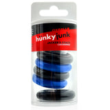 Hunkyjunk Jacker 5 Stack Cockrings Blue Black