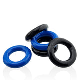 Hunkyjunk Jacker 5 Stack Cockrings Blue Black