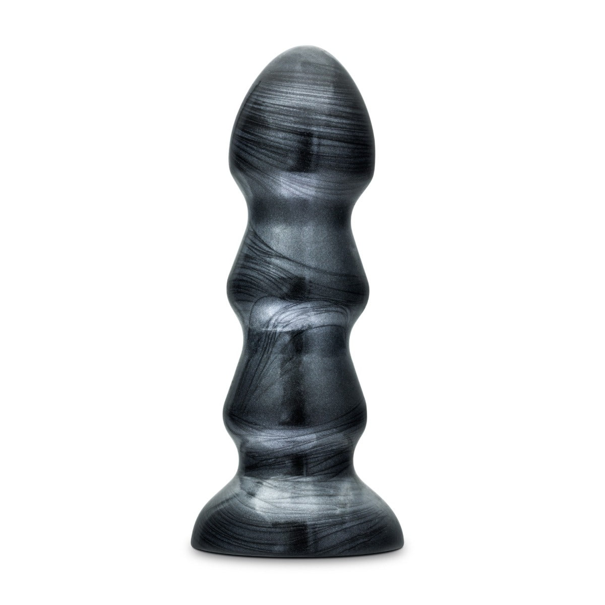 Jet Black Jack Carbon Metallic Black Butt Plug 7 Inch