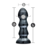 Jet Black Jack Carbon Metallic Black Butt Plug 7 Inch