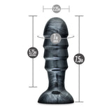 Jet Bruiser Carbon Metallic Black Butt Plug 7.5 Inch